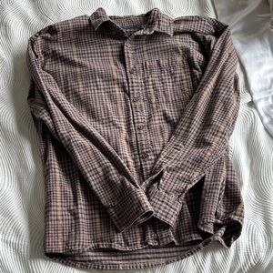 Abercrombie & Fitch Brown Checkered Men's Shirt